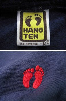 画像2: 1980's "HANG TEN" Pullover Sweat Parka　NAVY/GREY/RED　size S位 (表記 M) (2)