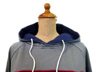 画像3: 1980's "HANG TEN" Pullover Sweat Parka　NAVY/GREY/RED　size S位 (表記 M)