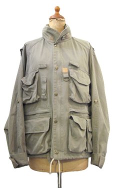 画像1: 1980's "Eddie Bauer" Cotton Satin Fishing Jacket　BEIGE　size M (表記 M) (1)