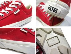 画像5: 1990's VANS "Harf Moon" Canvas Sneaker -made in USA-　Red / White　size w 9 (26 cm) (5)