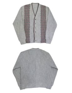 画像4: 1960's Design Acrylic Cardigan　Grey　size S -M 位 (表記 不明) (4)