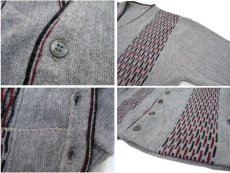 画像3: 1960's Design Acrylic Cardigan　Grey　size S -M 位 (表記 不明) (3)