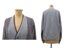 画像2: 1960's Design Acrylic Cardigan　Grey　size S -M 位 (表記 不明) (2)