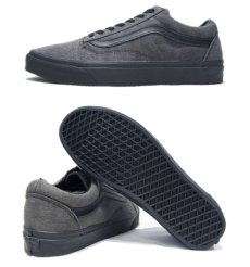 画像2: NEW "VANS"  OLD SCHOOL Black Denim Sneaker　Grey / Black　size 12 (2)