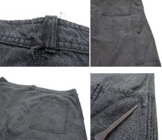 画像5: 1950's Europe Black Chambray Trousers　Salt and Pepper　size w 36 inch (5)