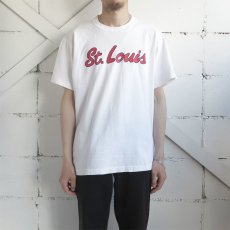 画像2: 1990's FRUIT OF THE LOOM "St. Louis" Print T-Shirt　WHITE　size M(表記L) (2)