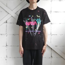 画像2: 1990's "NASA" Foam Print T-Shirt　BLACK/MULTI　size S-M (2)