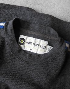 画像5: 1990's "NSS" Cotton L/S T-Shirt　CHARCOAL　size XL (5)