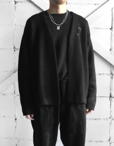 画像5: Riprap "HW NO BUTTON CARDIGAN" -BABY ALPACA-　color BLACK (5)