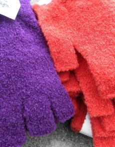 画像3: BIG P "ALPACA FINGERLESS GLOVES" color F.GRAPE, F.ORANGE　ONE SIZE (3)