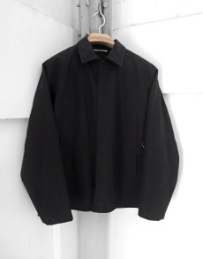 画像1: Riprap "BOOK HUNTING JACKET" -COTTON/HEMP WEATHER-　color BLACK (1)