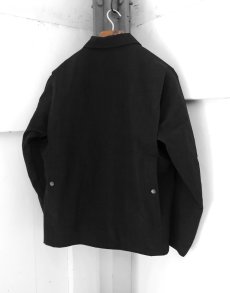 画像2: Riprap "BOOK HUNTING JACKET" -COTTON/HEMP WEATHER-　color BLACK (2)