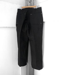 画像2: Riprap "DOUBLE FRONT TROUSERS" -COTTON/PAPER DUCK-　color BLACK (2)