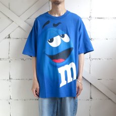 画像2: "M&M'S" Character Print T-Shirt　BLUE　size XL (2)