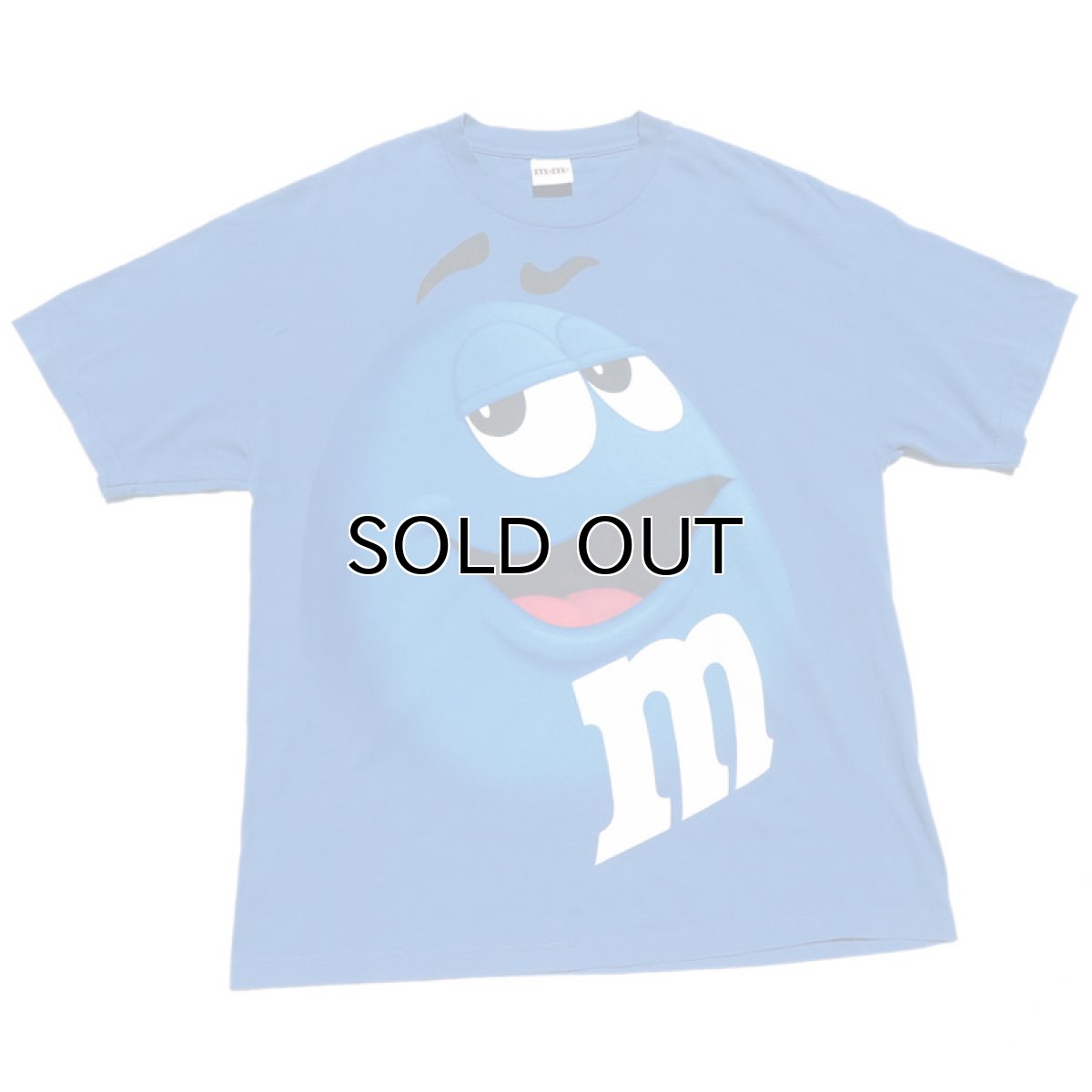 画像1: "M&M'S" Character Print T-Shirt　BLUE　size XL (1)