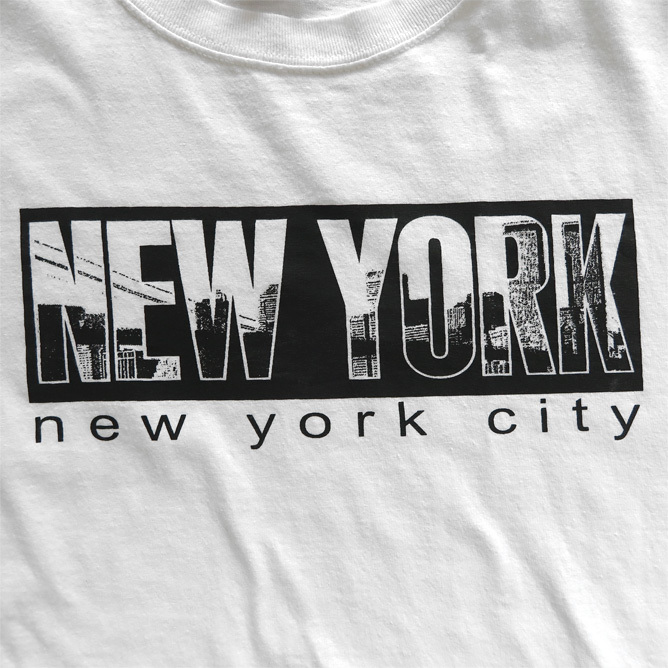 00年代 ニューヨークシティ プリントtシャツ ホワイト サイズ Xl